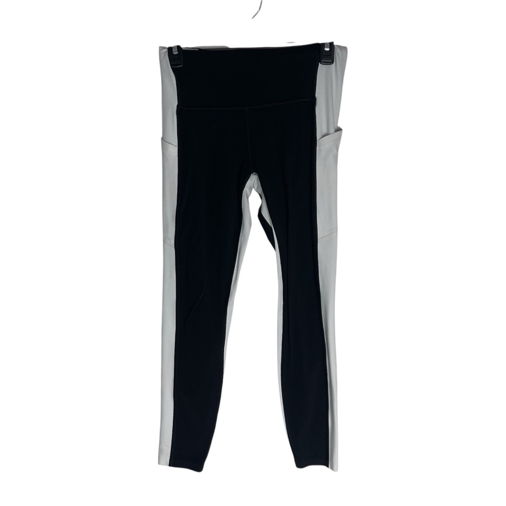 Athleta Black and White Contrast Leggings Size Small